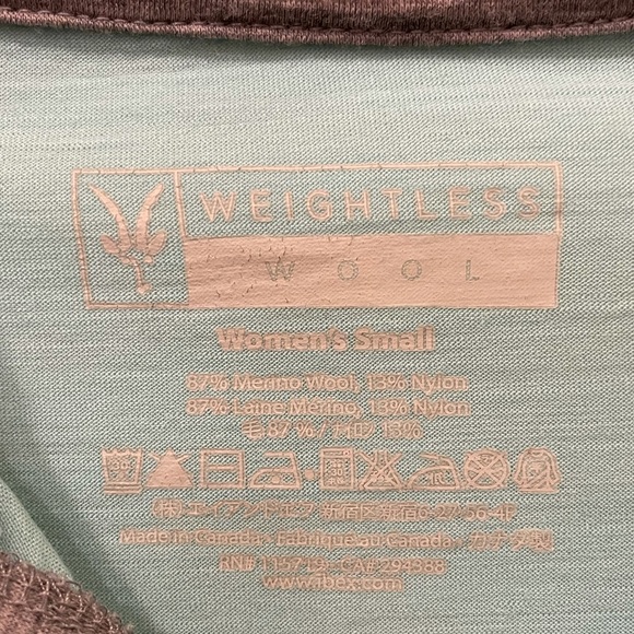 Ibex Merino Wool Pullover Shirt Base Layer Shirt Weightless Pockets Blue Small - Picture 4 of 9